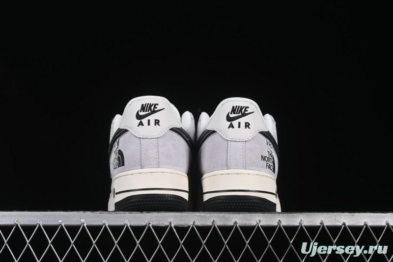 Nike Air Force 1 '07 Low The North Face Collaboration Beige Grey Carbon Black Swoosh Low-Top Casual Sneakers - XZ6188-916