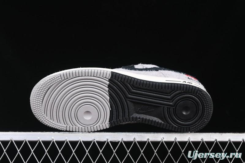 Nike Air Force 1 '07 Low Stussy Collaboration - Suede Grey Low-Top Casual Sneakers - SJ6698-018