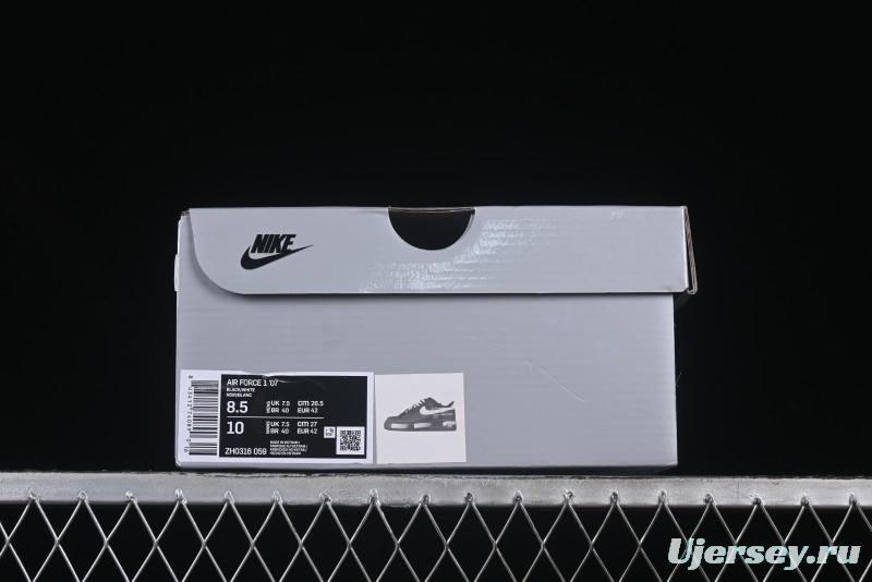 Nike Air Force 1'07 Low High Street Off-White Style Casual Sneakers - ZH0316-059