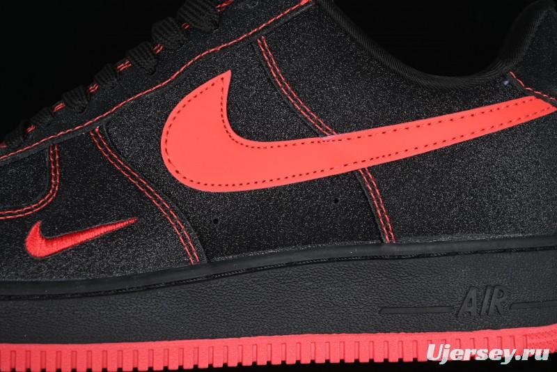 Nike Air Force 1 '07 Low Casual Sneakers in Heartbeat Orange with Full-Length Air Cushion - DF0188-015