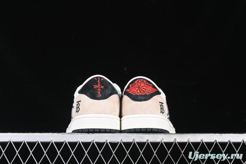 Nike Travis Scott x Fragment Design x Air Jordan 1 Low OG SP AJ1 Low Top Casual Sneakers - DM7866-049