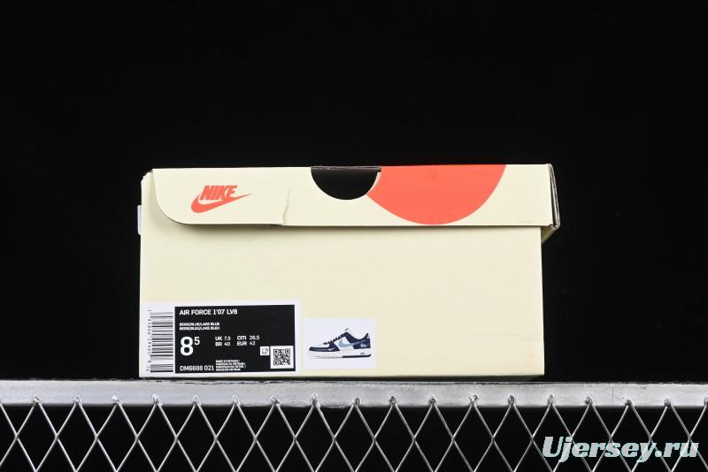 Nike Air Force 1 '07 Low Stussy Collaboration Green Embroidered Swoosh Custom Casual Sneakers - DM6688-021