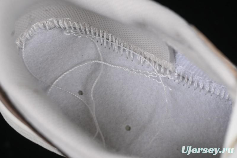 Nike Travis Scott x Fragment Design x Air Jordan 1 Low OG SP AJ1 Snake Year Limited Brown Snake Print Low Top Casual Sneakers - DM7866-074