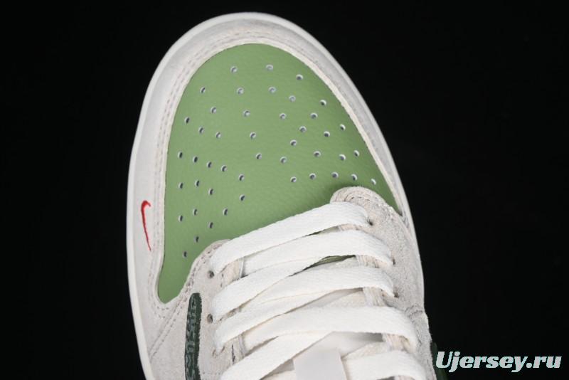 Nike Travis Scott x Fragment Design x Air Jordan 1 Low OG SP AJ1 Snake Year Limited Edition Low-Top Casual Sneakers - DM7866-075