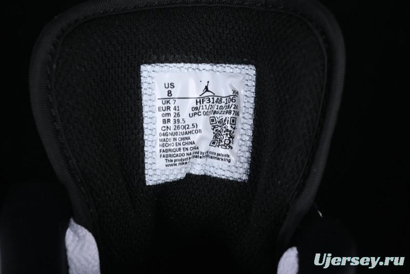 Nike Air Jordan 1 Low Retro Casual Sneakers with Black Swoosh - HF3148-106