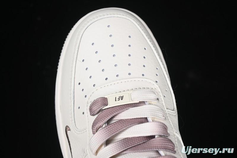 Nike Air Force 1 '07 Low Supreme Collaboration - Beige/Brown Colorway Low-Top Casual Sneakers BB7577-215
