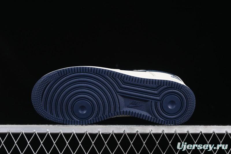 Nike Air Force 1 '07 Low Stussy Supreme Collaboration Checkerboard Beige Low-Top Casual Sneakers - DF0188-037