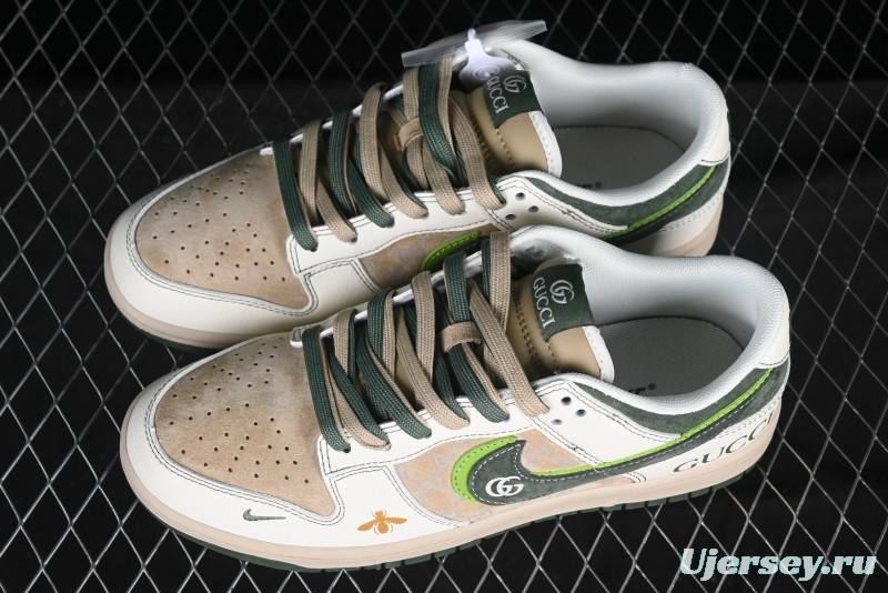 Nike SB Dunk Low Gucci Collaboration Anniversary High-End Custom Low-Top Casual Sneakers - DM6868-025