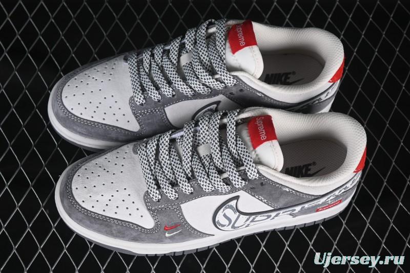 Nike SB Dunk Low Supreme x Stone Island Triple Collaboration Anniversary Custom Low-Top Casual Sneakers - DJ2024-125