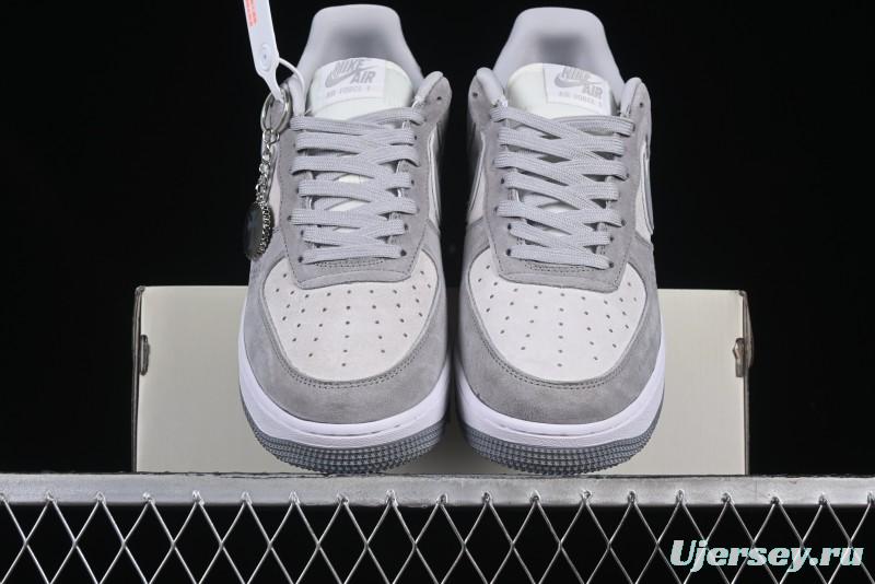 Nike Air Force 1 '07 Low Chrome Hearts Collaboration Silver Grey Low-Top Casual Sneakers - FZ0188-032