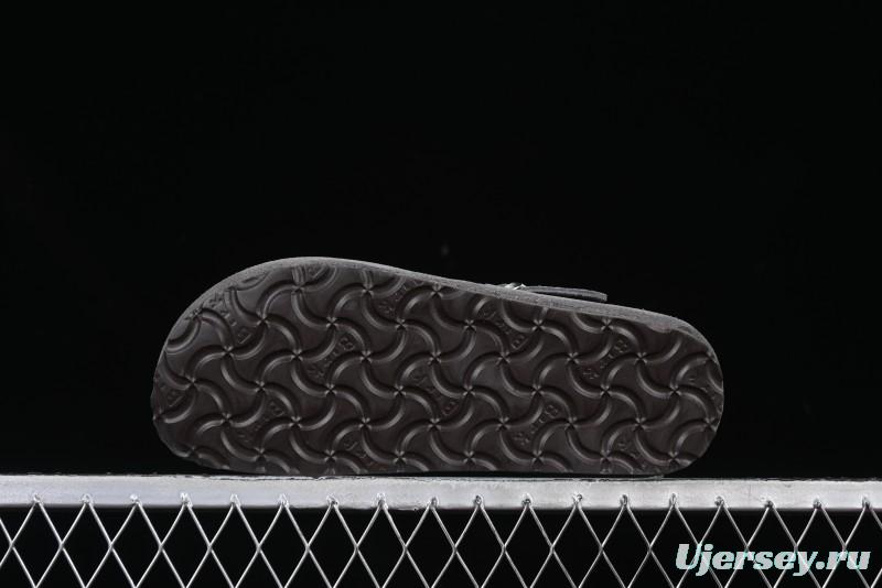 Birkenstock London BS Unisex Slip-On Comfort Shoes with Soft Suede Leather and Lambswool Insole - BS