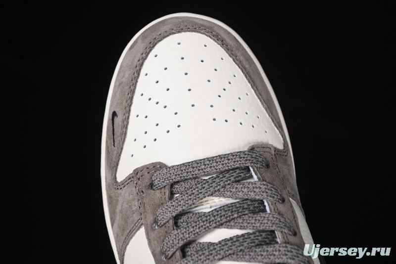 Nike SB Dunk Low The North Face Collaboration - Mysterious Grey Anniversary Edition Customized Low-Top Casual Skate Shoes - XS1086-006