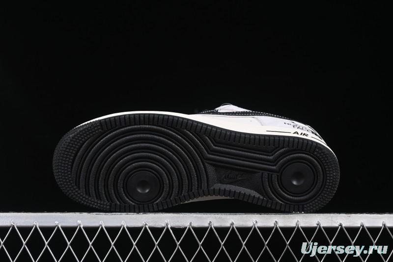 Nike Air Force 1 '07 Low The North Face Collaboration Beige Grey Carbon Black Swoosh Low-Top Casual Sneakers - XZ6188-916
