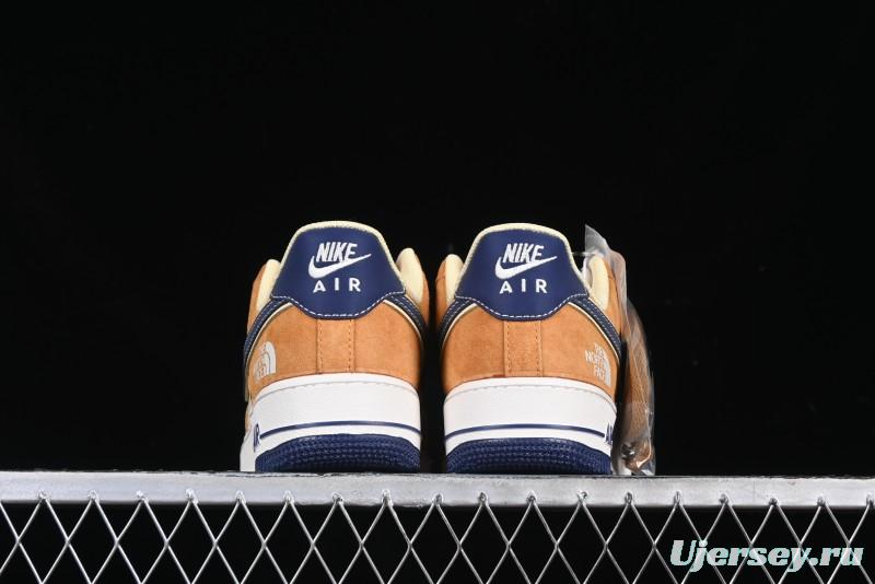 Nike Air Force 1 '07 Low The North Face Collaboration Sport Orange Low-Top Casual Sneakers - DM6688-053