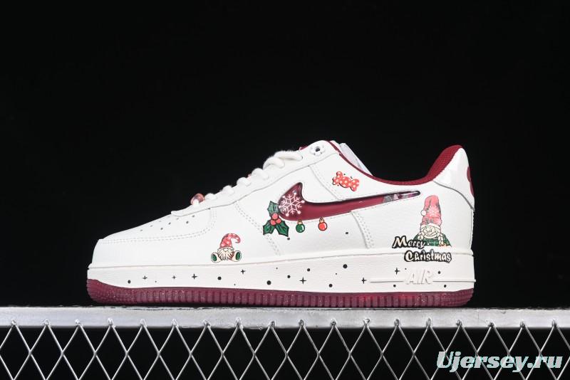 Nike Air Force 1 '07 Low "Grandma Christmas" Limited Edition Custom Casual Sneakers - FZ5068-616
