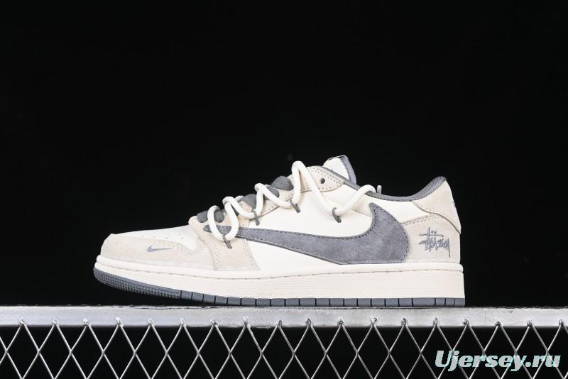 Nike Travis Scott x Fragment Design x Air Jordan 1 Low OG SP AJ1 Stussy Collaboration - DM9288-004