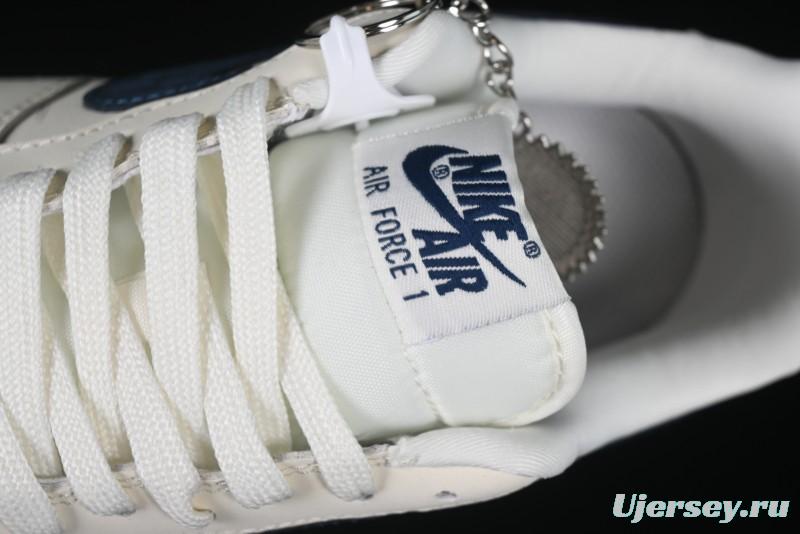 Nike Air Force 1 '07 Low Stussy Supreme Collaboration Checkerboard Beige Low-Top Casual Sneakers - DF0188-037