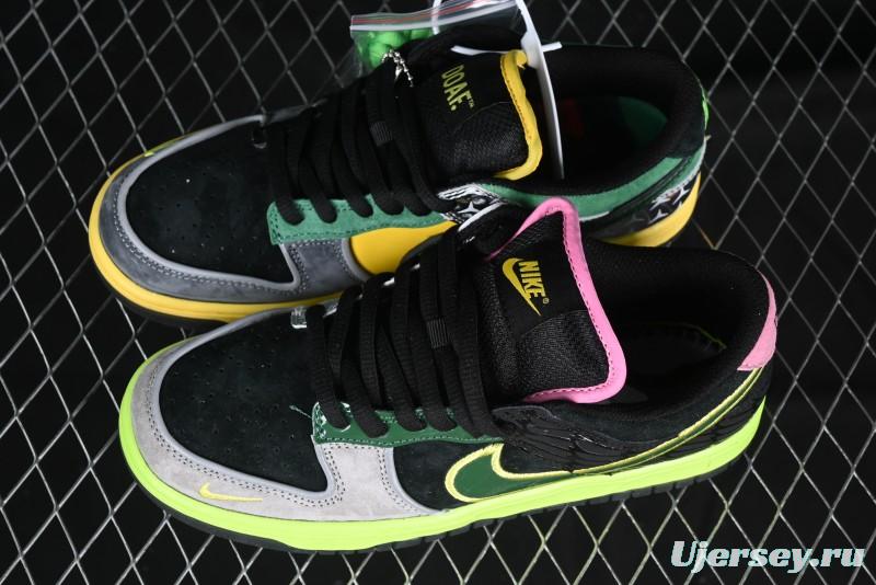 Nike Dunk Low "What The Ducks" Oregon Ducks Football Team Low-Top Casual Sneakers - HV1454-001
