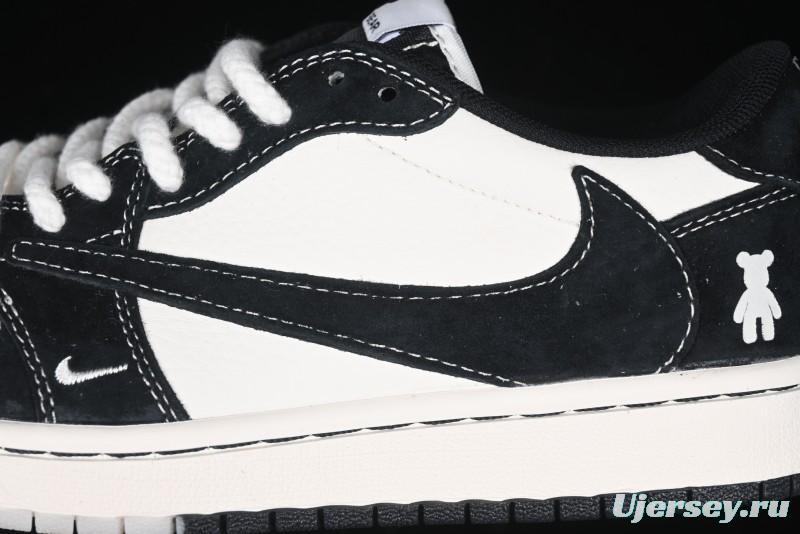 Nike Travis Scott x Fragment Design x Air Jordan 1 Low OG SP AJ1 Collaboration Sneakers - SJ2086-138