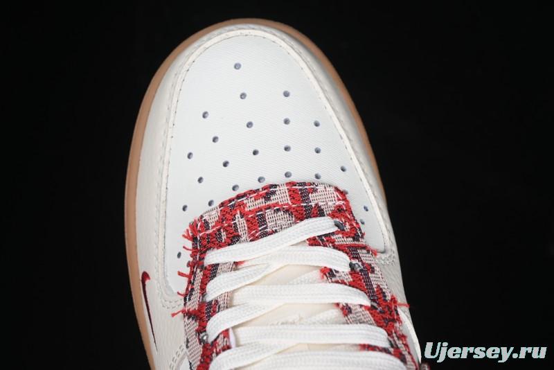 Nike Air Force 1 '07 Low Dior Collaboration Beige Floral Low-Top Casual Sneakers - KK1988-049