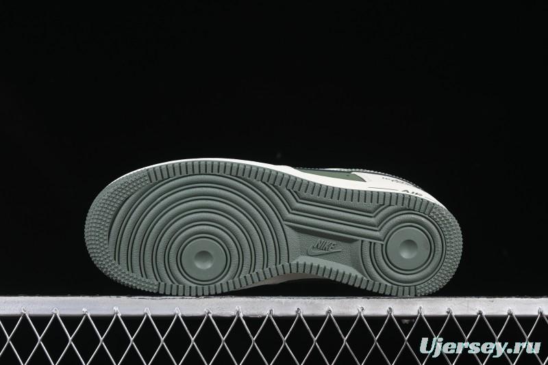 Nike Air Force 1 '07 Low The North Face Collaboration Beige Green Mini Swoosh Casual Sneakers - KK1988-043