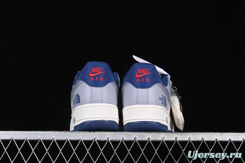 Nike Air Force 1 '07 Low The North Face x CDG Blue Double Swoosh Casual Sneakers - DM6688-019