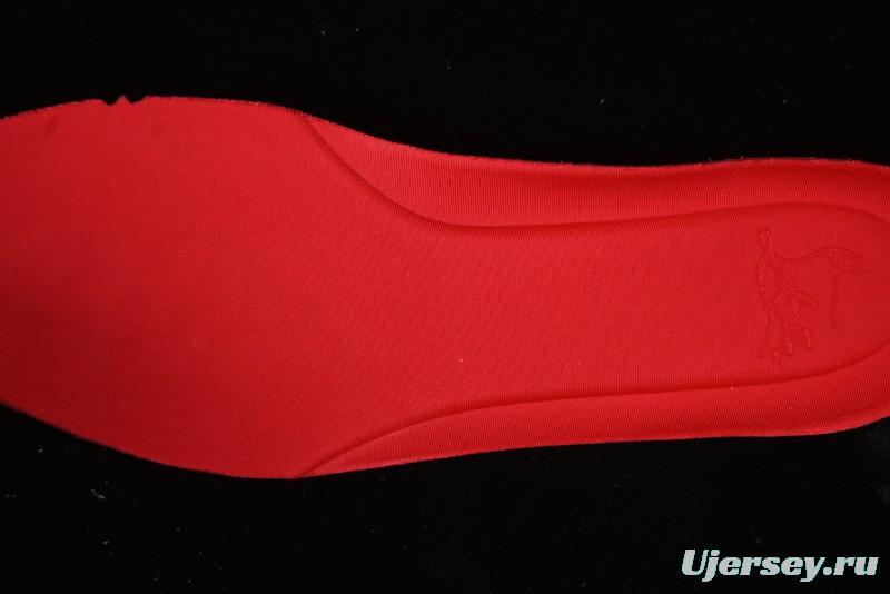 Christian Louboutin Funnyto Flat Comfortable Fashion Low-Top Sneakers in White Yellow Red - X.D4