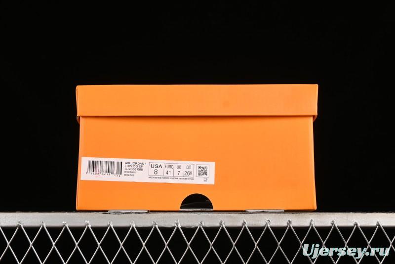 Nike Air Jordan 1 Low OG SP Travis Scott x Fragment Design Black Denim Print Casual Sneakers - SJ2068-005