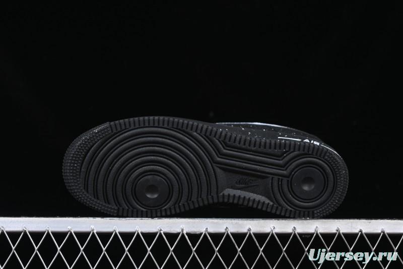 Nike Air Force 1 '07 Low Casual Sneakers with Black Splatter Design - ZH0316-046