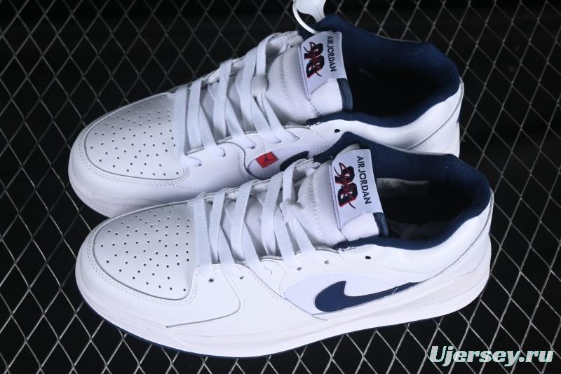 Nike Air Jordan Stadium 90 AJ Casual Sneakers with Midfoot Mesh Panels and Shark Tooth Design - HJ4406-100