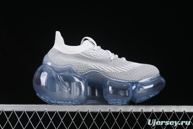 Grounds Bubble High Platform Sneakers White Gray - AJE5