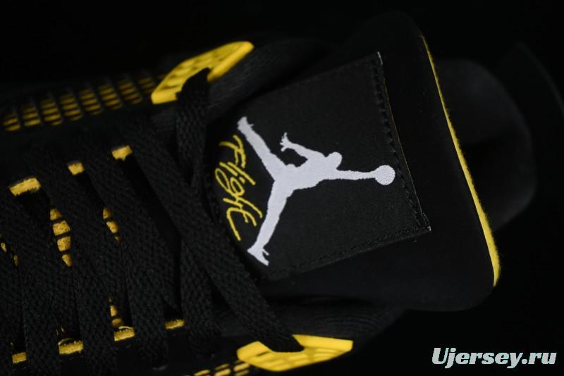 Nike Air Jordan 4 Retro Basketball Shoes Thunder - DH6927-017
