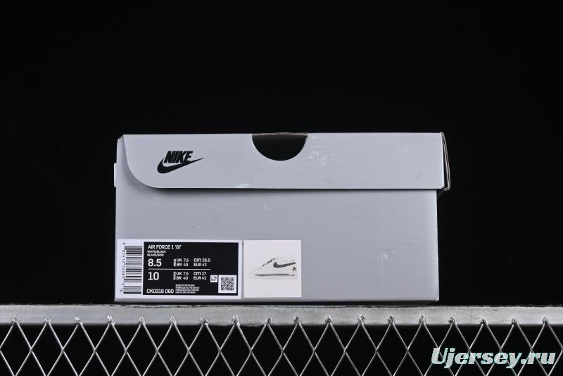 Nike Air Force 1'07 Low Custom 2D Daisy Graffiti Hand-Painted Casual Sneakers - CK0316-060