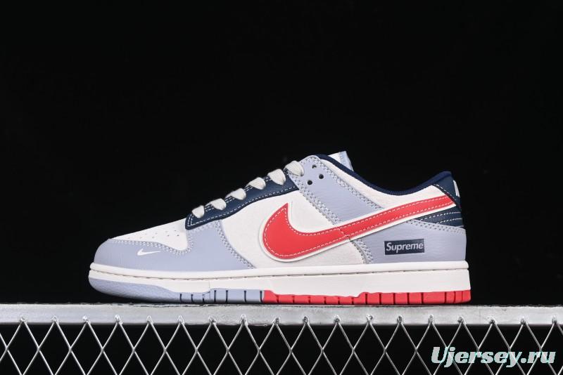 Nike SB Dunk Low Supreme Collaboration Anniversary Custom Low-Top Casual Sneakers - DM6868-045