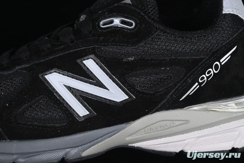 New Balance 990 Series Premium Retro Running Shoes with Carbon Fiber Midsole - M990BK4