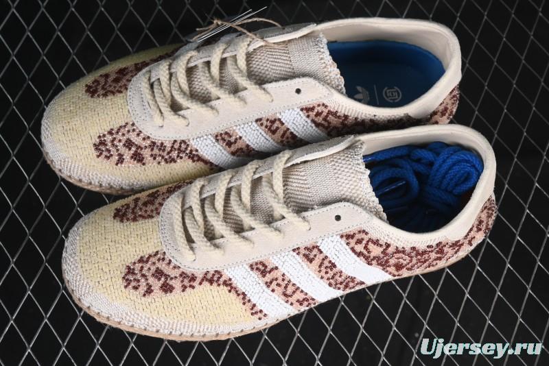 Adidas Clot x Originals Gazelle Indoor Retro Casual Slip-Resistant Wear-Resistant Low-Top Sneakers - IH3642