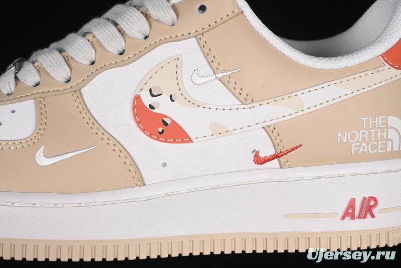 Nike Air Force 1 '07 Low The North Face Collaboration Casual Sneakers in Milk Tea - DM6688-048