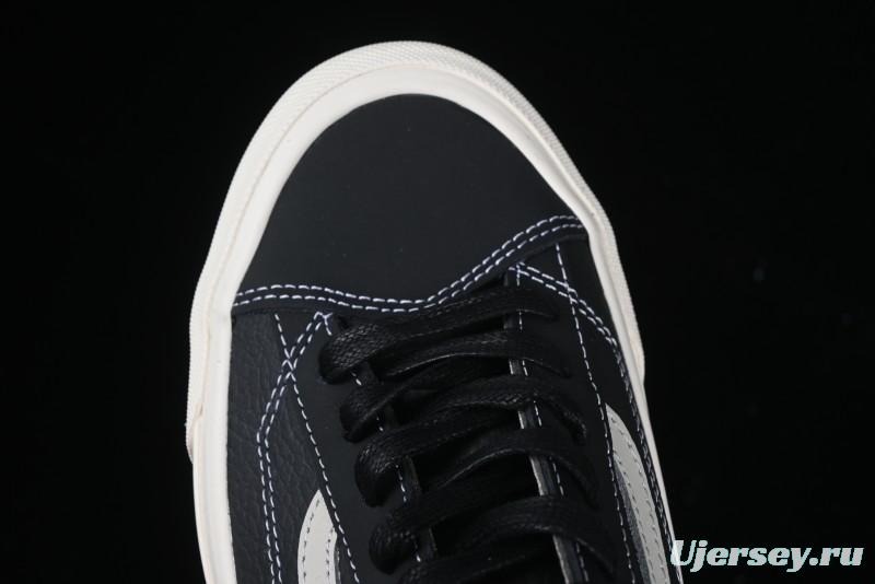 Vans Premium Old Skool 36 Full-Grain Leather Retro Skate Shoes - VN000D57BLK