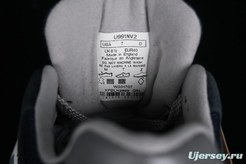 New Balance Made In USA 991 Series Classic Casual Dad Shoes Retro Running Sneakers - U991NV2