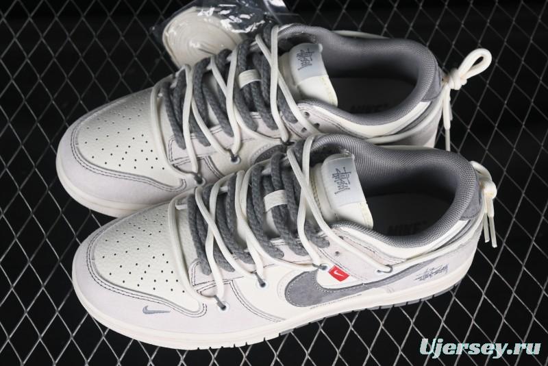 Nike SB Dunk Low BAPE Anniversary Collaboration Light Beige Brown Low-Top Casual Skate Shoes - YX5066-243