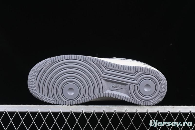 Nike Air Force 1 '07 Low UN Collaboration Pigskin Grey Stitch Low-Top Casual Sneakers - BB7518-018