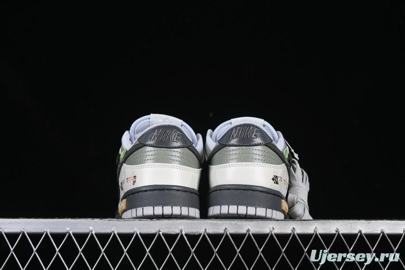 Nike Dunk Retro Low-Top Casual Sneakers with Panda Mischief Mountain Theme - DD1391-103