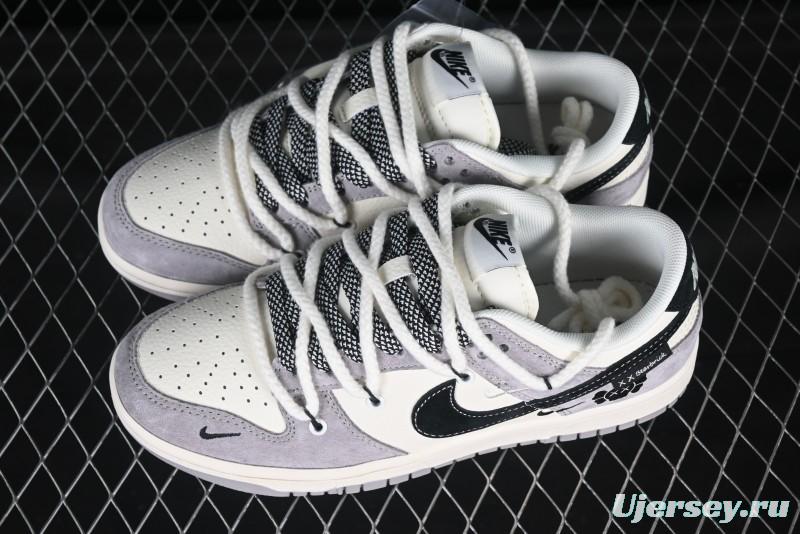 Nike SB Dunk Low Kaws Collaboration Strap Pig Eight Black Hook Anniversary High-End Custom Low-Top Casual Skate Shoes - YX5066-245