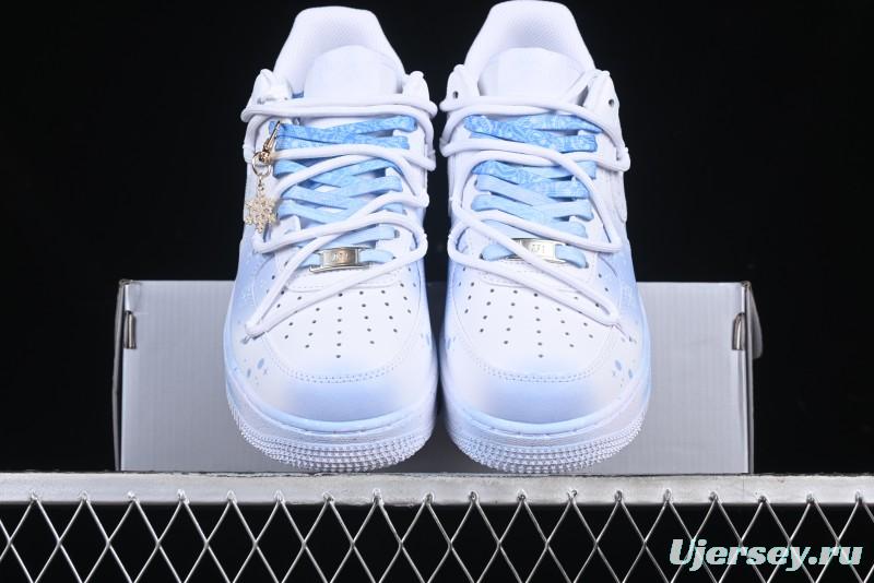 Nike Air Force 1 '07 Low Snow Tie-Dye Casual Sneakers with Lace-Up Closure - ZH0316-057