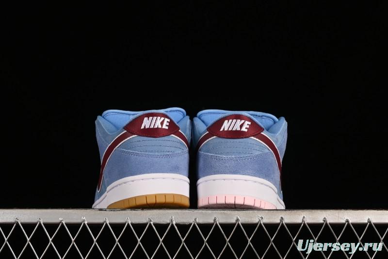 Nike SB Dunk Low "Phillies" Suede Casual Skate Shoes - DQ4040-400