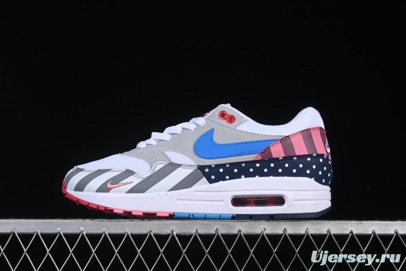 Nike Air Max 1 Retro Running Shoes with Half-Sole Air Cushion - AT3057-100
