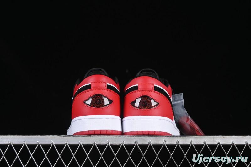 Nike Air Jordan 1 Low "White Black Gym Red" Retro Casual Sneakers - IB8971-106