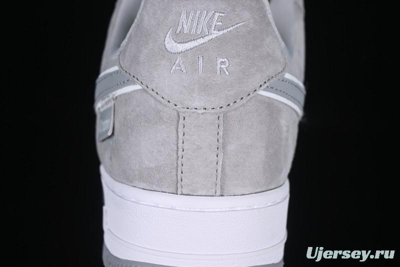 Nike Air Force 1 '07 Low Chrome Hearts Collaboration Silver Grey Low-Top Casual Sneakers - FZ0188-032