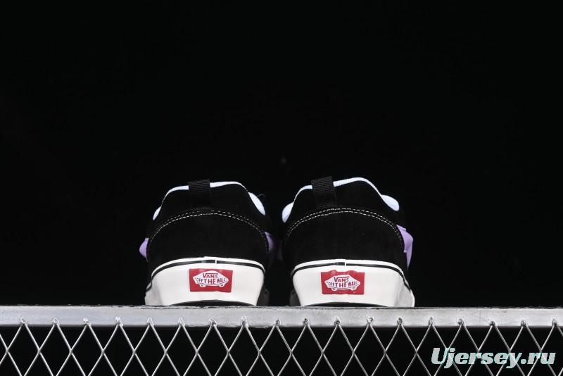 Vans Knu Skool Purple Grape Love Comfortable Fashion Slip-Resistant Wear-Resistant Low-Top Casual Skate Shoes - VN0009QC6BT1