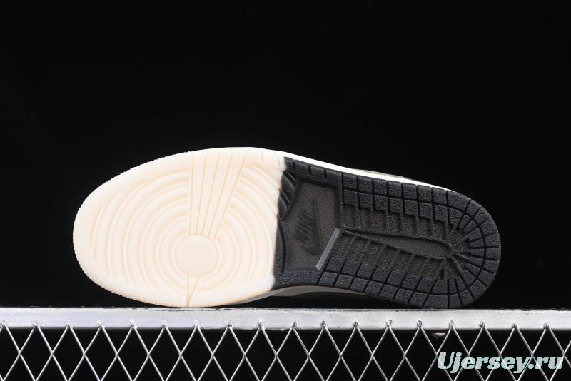 Nike Air Jordan 1 Low AJ1 The North Face Collaboration Dark Camouflage Custom High-End Retro Basketball Shoes - DM9188-013